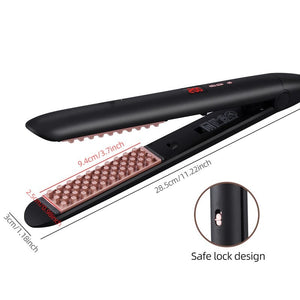 3D Grid Hair Crimper LCD Digital Display Ceramic Electric Straightening Hair No Damage to Hair Bouffant Care Styling Tool