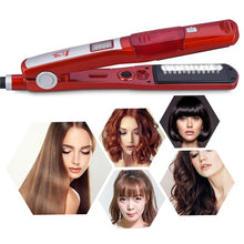 Load image into Gallery viewer, 2 In 1 Steam Straightenerfour-Gear Temperature Adjustment Curling Iron Flat Iron Curling Iron Hair Curler for Women Hair