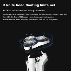 Beard Trimmer 3D Floating Rechargeable ABS Detachable Men Shaver Rechargeable 3D Floating Electric Shaving Machine Beard Trimmer