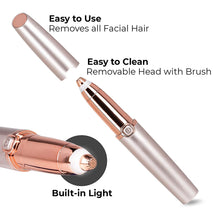 Load image into Gallery viewer, USB NEW Charger Design Eyebrow Trimmer for Women Electrical Eyebrow Hair Remover Eyebrow Razor Portable Epilator Facial Remover