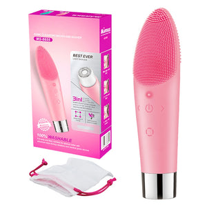 3 in 1 Ultrasonic Facial Cleansing Brush & Facial Hair Removal Epilator Face Lift Deep Cleansing Face Massager Skin Care Tools