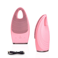 Load image into Gallery viewer, Facial Cleansing Brush Electric Face Clean Device Facial Massager Skin Cleaner Sonic Vibration Deep Pore Cleaning Brush