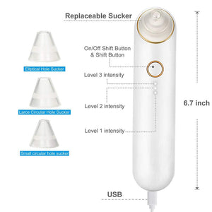 New technology Multifunctional Vacuum Blackhead Remover Facial Pore Cleaner Dead Skin Comedo and Blackhead Removal Extractor
