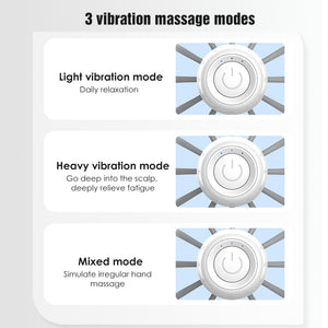 Octopus Electric Head Massager 3 Modes Vibration Massage Head Scratcher Deep Relaxation Hair Stimulation Stress Relief Device