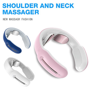 Smart Electric Neck And Shoulder Massager Low Frequency Magnetic Therapy Pulse Pain Relief Relaxation Vertebra Physiotherapy
