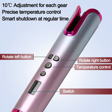 Load image into Gallery viewer, Automatic Hair Curler Wireless Rotating Curling Iron Portable LED Digital Display Temperature Adjustable Hair Styler Tool