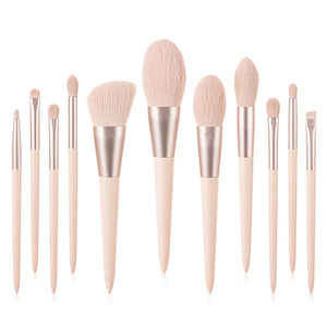 11Pcs Pink Makeup Brush Set Eye Shadow Blending Eyeliner Eyelash Eyebrow Brushes For Women Beauty Glitter Make Up Brush Tools
