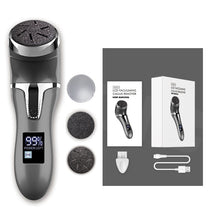 Load image into Gallery viewer, Electric Pedicure Foot Grinder File Callus Remover USB Rechargeable Heels Dead Skin Removal Vacuum Cleaner with LED display