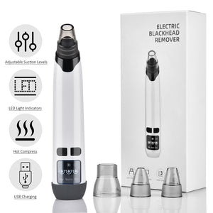 Blackhead Remover Electric Facial Cleansing Pore Vacuum Cleaner Ance Remover Pimple Face Cleaner Skin Scrubber Black Head Vacuum