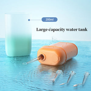 200ml Oral Irrigator Water Flosser Jet Portable Tooth Cleaner USB Rechargeable Teeth Whitening Irrigator Dental Cleaning Tools