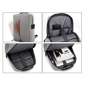 Men's Backpack Multifunctional USB Charing Bag Waterproof Nylon Rucksack Male For Laptop 15.6 Inch Business Casual Bagpack