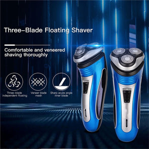 Electric Hair Beard Trimmer USB Rechargeable Shaver 3D Floating Heads Razors For Men Bareheaded Shaving Face Care Hair Cutting