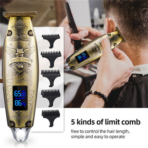 Chargeable Electric Hair Cutting Machine Hair Beard Clipper Men's Shaver Mute Trimmer Barber Professional hair Clipper