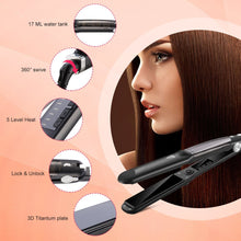 Load image into Gallery viewer, Hair Straightener Steam Straightener Ceramic Vapor Hair Flat Iron Steam Hair Straightening Iron Curler Steamer Hair Styling Tool