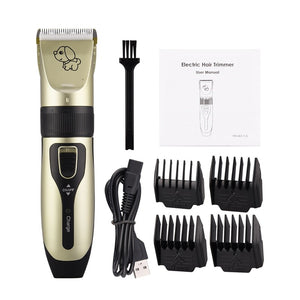 Electric Hair Clipper For Pet Hair Cutting Low Noise Ceramic Blade Hair Trimmer Dog Cat Rabbit Hair Removal Machine