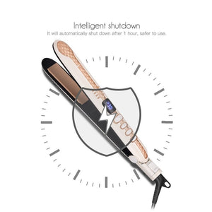 2 In 1 Professional Hair Straightener Curler Flat Iron LED Digital Display Fast Heating Ceramic Hair Straightening Curler Tools