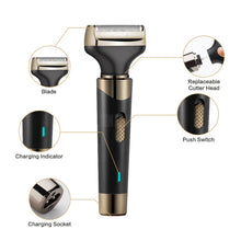 Load image into Gallery viewer, 4 in 1 Rechargeable Men Electric Nose Ear Hair Trimmer Painless Women Trimming Sideburns Eyebrows Beard Hair Clipper Cut Shaver