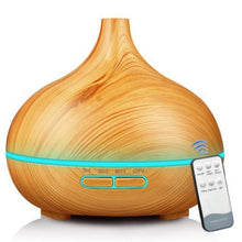 Load image into Gallery viewer, New 550ml Wood Essential Oil Diffuser Ultrasonic USB Air Humidifier With 7 Color LED Lights Remote Control Office Home Difusor