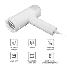 Load image into Gallery viewer, Handheld 1000W Powerful Steamer Brush Mini Electric Garment Cleaner Hanging Ironing Porous Nozzle Steamer Brush For Home Travel (White)