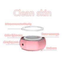 Load image into Gallery viewer, Electric Facial Cleansing Brush EMS LED Phototherapy Skin Tightening Face Massager Facial Exfoliating Cleaner Brushes