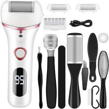 Load image into Gallery viewer, NEW Electric Foot File Rechargeable Waterproof Hard Skin Remover Foot with 3 Rollers Foot Files for Hard Skin and Dead Skin