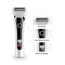 Load image into Gallery viewer, Painless Epilator Electric Razor Body Hair Remover Shaver For Lady Women Bikini Trimmer Waterproof USB Rechargeable LCD Display