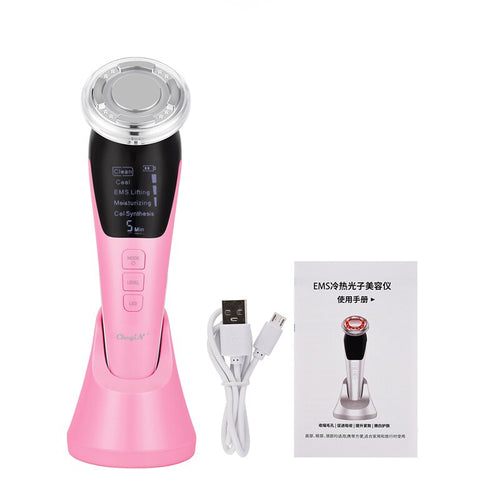 5 in 1 EMS Face Electroporation Led Photon Lifting Beauty Lifting Face Skin Facial Care Neck Massager