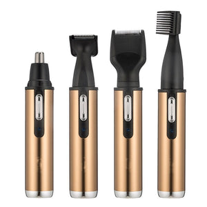 4 in 1 Electric Nose Trimmer Rechargeable Women Face Care Beard Shaver For Nose & Ear Men's Ear Nose Hair Cutter
