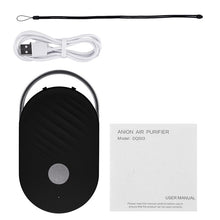 Load image into Gallery viewer, Mini lanyard Portable Air Purifier Cleaner Negative Ion USB Mini Home Vehicle Air Cleaner Deodorizer Traveling Machine