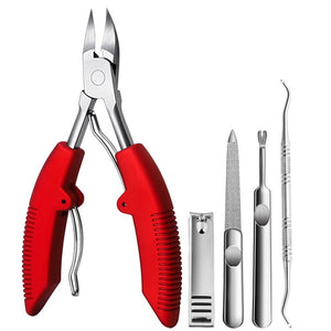 Toe Nail Clippers Nail Correction Thick Nails Ingrown Toenails Nippers Cutters Dead Skin Dirt Remover Pedicure Care Tool Pro