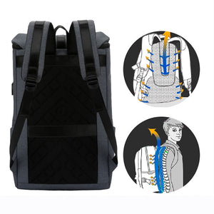 Men's Backpack USB Charging Business Bag Multifunctional Waterproof Oxford Cloth Rucksack Male Ultralight Laptop Backpack