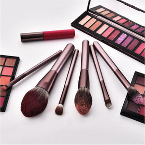 12pcs Grapes Makeup Brushes Set Microcrystalline Silk Cosmetic Bag Foundation Concealer Blush Shading Eyeshadow Beauty