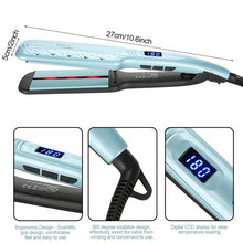 Load image into Gallery viewer, Professional Infrared Hair Straightener Ceramic Flat Iron Negative Ion Straight Hair Irons with Air Hole Heat Dissipation