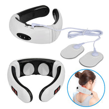 Load image into Gallery viewer, Electric Pulse Back and Neck Massager Far Infrared Heating Pain Relief Health Care Relaxation Tool Intelligent Cervical Massager