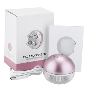 EMS Rechargeable Roller Face Lift Massager Micro Current Tighten Face Wrinkle Removal Home Use Multi-Functional Beauty Devices