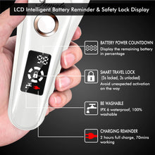 Load image into Gallery viewer, Electric Razors for Women Ladies Electric Shaver for Legs and Underarms Cordless Rechargeable Body Hair Remover with LED Display
