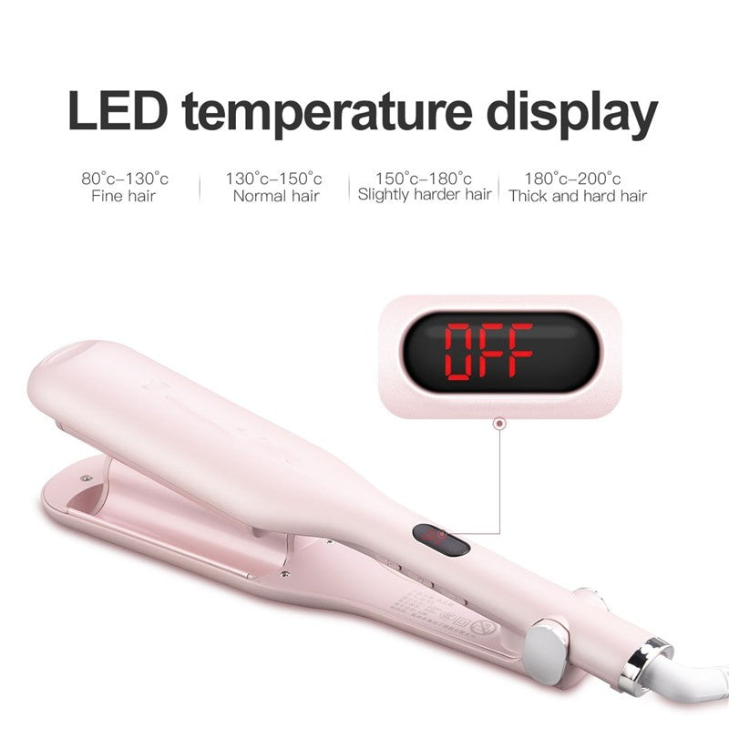 Hair Curling Iron Automatic Perm Splint Ceramic Hair Curler Hair Waver Curlers Rollers Styling Tools Styler Wand LED Display