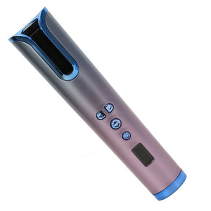 Automatic Hair Curler Wireless Rotating Curling Iron Portable LED Digital Display Temperature Adjustable Hair Styler Tool