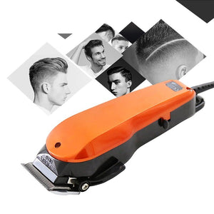 Professional Hair Clipper Powerful Stainless Steel Blade Length Adjustment Wired Electric Trimmer Hair Cutting Machine