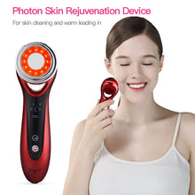 Load image into Gallery viewer, Rechargeable Electric Epilator Facial Massage Cleaner Detox And Acne Tool Color Light Face Deep Cleansing Skin Rejuvenation