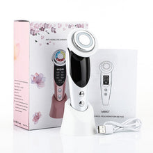 Load image into Gallery viewer, 7 In 1 RF Face Massager Skin Rejuvenation Mesotherapy Facial Lifting LED Phototherapy Wrinkle Remover Beauty Vibration Device