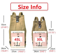 Load image into Gallery viewer, Fashion Casual Canvas Sports Backpack Bucket Bag Travel Backpack Men&#39;s Bags Unisex Designer Bags Duffle Bag Overnight Bags