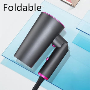 Professional 1600W Foldable Hair Dryer Negative Ionic Blow Dryer Hot Cold Wind Air Hairdryer Strong Power Dryer Salon Tool