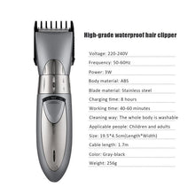 Load image into Gallery viewer, USB Rechargeable Electric Hair Clippers With Replacement Stainless Steel Blade Cutter Trimmer For Men Hair Styling Machine (As is shown)