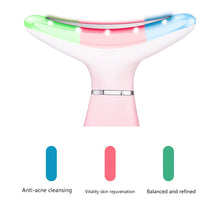 Load image into Gallery viewer, Neck Anti Wrinkle Face Lifting Beauty Device LED Photon Treatment Skin Care EMS Tighten Massager Reduce Double Chin Wrinkle Removal