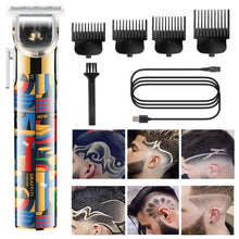 Load image into Gallery viewer, Professional Hair clipper Rechargeable Hair Trimmer Electric Hair Cutting Machine Cord or Cordless Use Barber clipper
