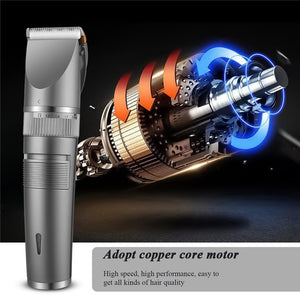 Professional Haircut Machine Electric Clippers Adjustable Electric Shave Titanium Ceramic Blade Hair Clipper Low Noise