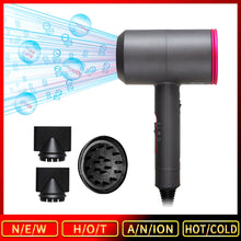 Load image into Gallery viewer, New Salon Hair Dryer Blow Dryer Negative Ionic Professional Dryer Powerful Hairdryer Travel Homeuse Dryer Hot Cold Wind