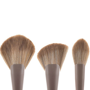 11pcs Makeup Brushes Set Cone Wooden Handle Foundation Eyeshadow Loose Powder Cosmetic Beauty Kit