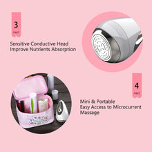 Load image into Gallery viewer, Portable Microcurrent Skin Tightening Anti-wrinkle Remover Mini LED Photon Vibration Face Lifting Ultrasonic Skin Care Device